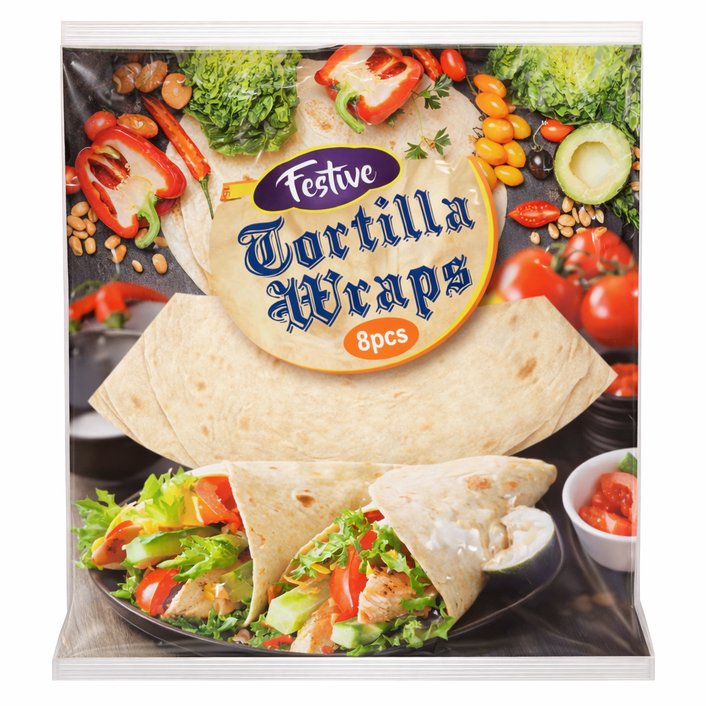 Festive Tortilla Wrap 8Pcs